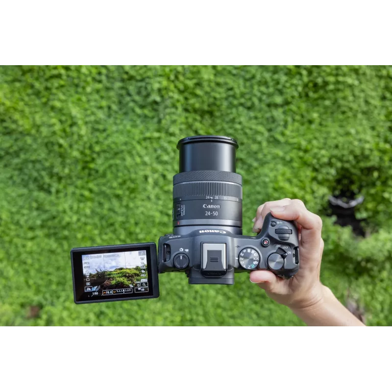 Canon EOS R8 + RF 24-50mm F4.5-6.3 IS STM rinkinys, 24,2 MP, 6000 x 4000 taškų, CMOS, 4K Ultra HD, jutiklinis ekranas, juoda