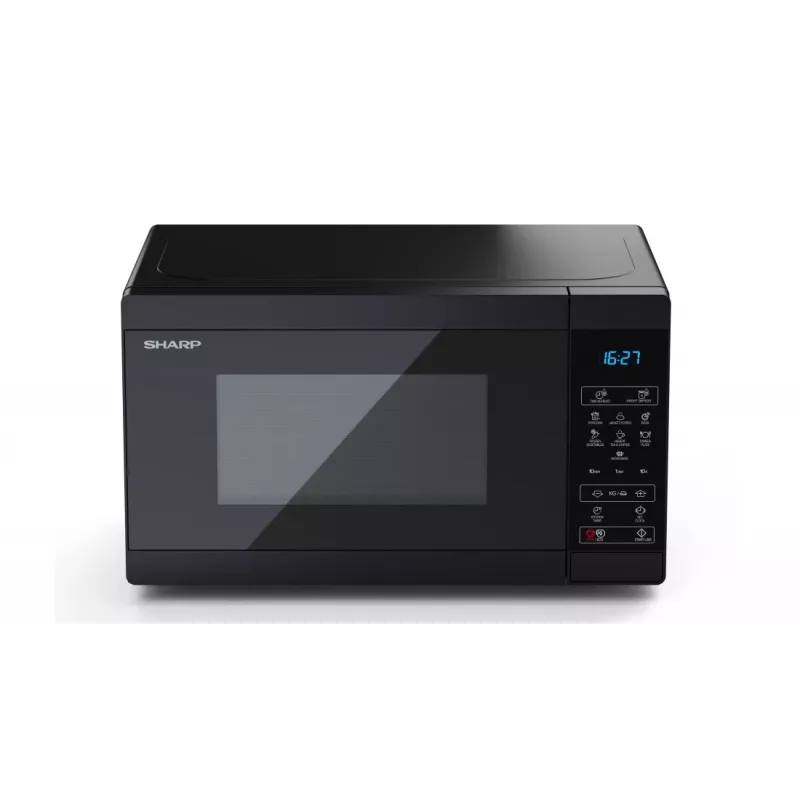 Sharp YC-MS02E-B juoda mikrobangų krosnelė Solo 20 L 800 W