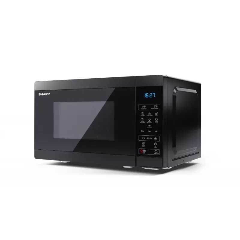 Sharp YC-MS02E-B juoda mikrobangų krosnelė Solo 20 L 800 W