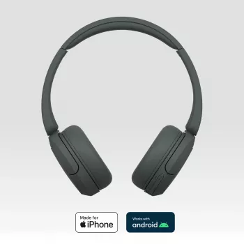 Sony WH-CH520 belaidės ausinės su ausų lankeliu, skambučiams/muzikai, USB Type-C, Bluetooth, juodos