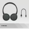 Sony WH-CH520 belaidės ausinės su ausų lankeliu, skambučiams/muzikai, USB Type-C, Bluetooth, juodos