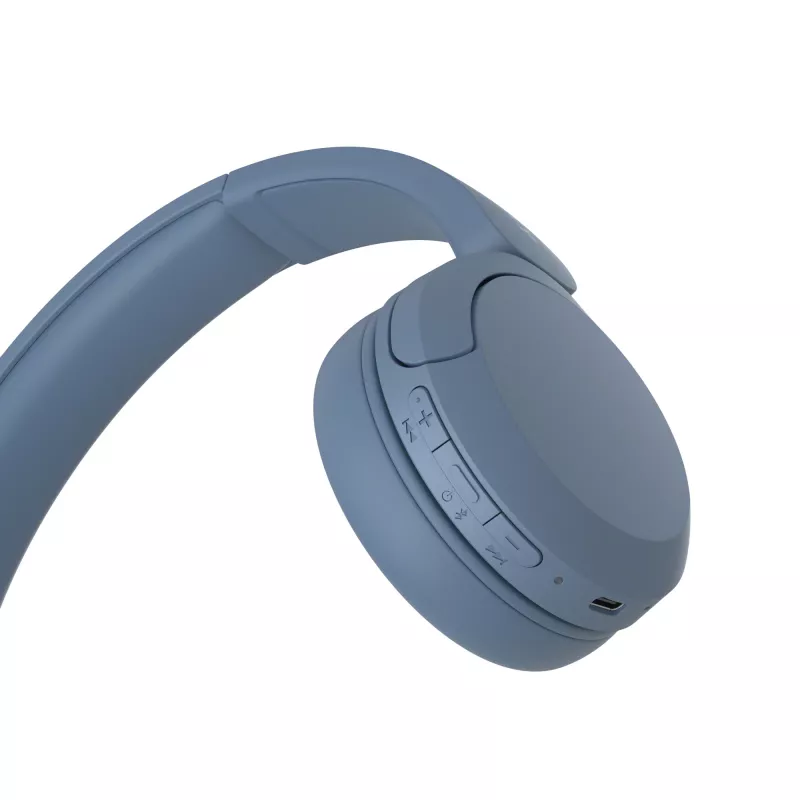 Sony WH-CH520 belaidės ausinės ant galvos, skambučiai/muzika, USB Type-C, Bluetooth, mėlyna