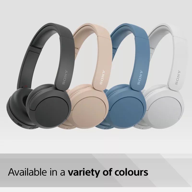 Sony WH-CH520 belaidės ausinės ant galvos, skambučiai/muzika, USB Type-C, Bluetooth, mėlyna