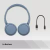 Sony WH-CH520 belaidės ausinės ant galvos, skambučiai/muzika, USB Type-C, Bluetooth, mėlyna