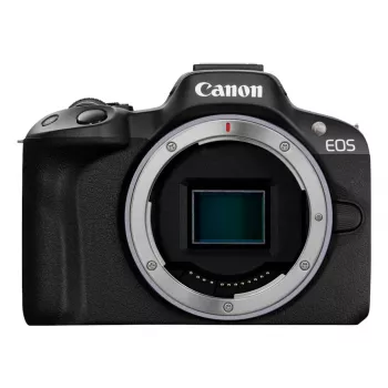 Canon EOS R50, juoda + RF-S 18-45mm F4.5-6.3 IS STM rinkinys, 24,2 MP, 6000 x 4000 pikselių, CMOS, 4K Ultra HD, liečiamas ekranas, juoda