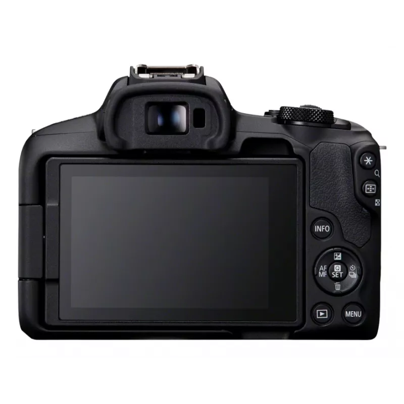 Canon EOS R50, juoda + RF-S 18-45mm F4.5-6.3 IS STM rinkinys, 24,2 MP, 6000 x 4000 pikselių, CMOS, 4K Ultra HD, liečiamas ekranas, juoda