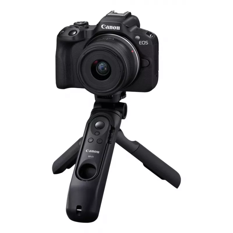 Canon EOS R50, juoda + RF-S 18-45mm F4.5-6.3 IS STM rinkinys, 24,2 MP, 6000 x 4000 pikselių, CMOS, 4K Ultra HD, liečiamas ekranas, juoda