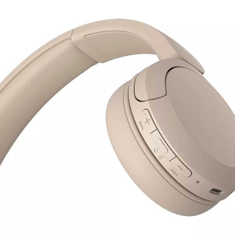 Sony WH-CH520 belaidės ausinės su lankeliu, kreminė