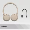 Sony WH-CH520 belaidės ausinės su lankeliu, kreminė