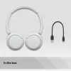 Ausinės Sony WH-CH520 belaidės ant ausų, Bluetooth 5.2, 50 h atkūrimas, USB-C įkrovimas, baltos