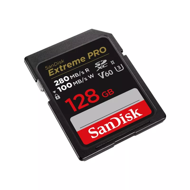 WESTERN DIGITAL SanDisk PRO 128GB V60 UHS-II SD kortelė 280/100MB/S V60 C10 UHS-II