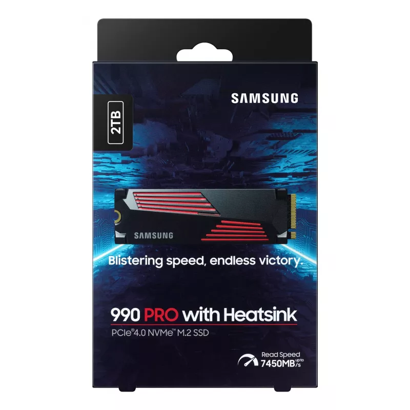 Samsung 990 PRO su aušintuvu 2000 GB M.2 NVMe SSD diskas
