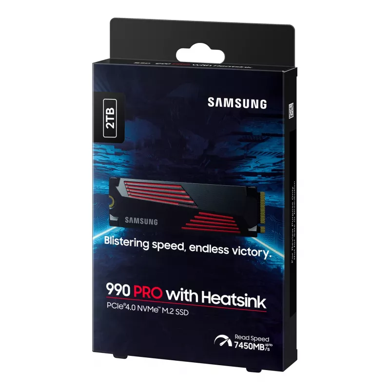 Samsung 990 PRO su aušintuvu 2000 GB M.2 NVMe SSD diskas