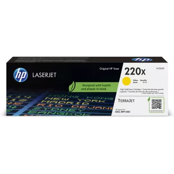 HP 220X geltona originali LaserJet tonerių kasetė