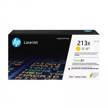 HP 213X didelės talpos geltonas originalus LaserJet kasetė, 6000 puslapių, geltona, 1 vnt.