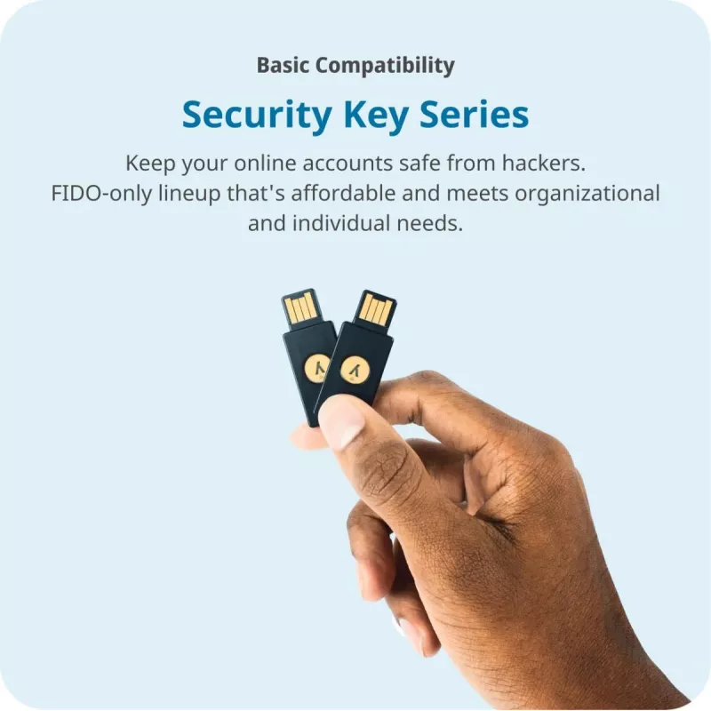 YUBICO Security Key NFC USB-A – Raktas jūsų saugumui internete