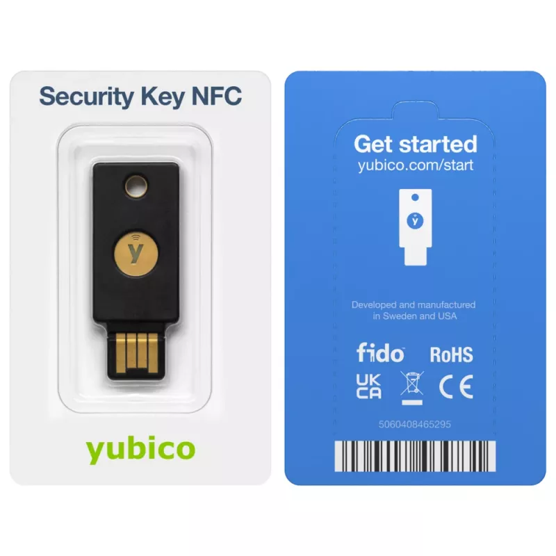 YUBICO Security Key NFC USB-A – Raktas jūsų saugumui internete