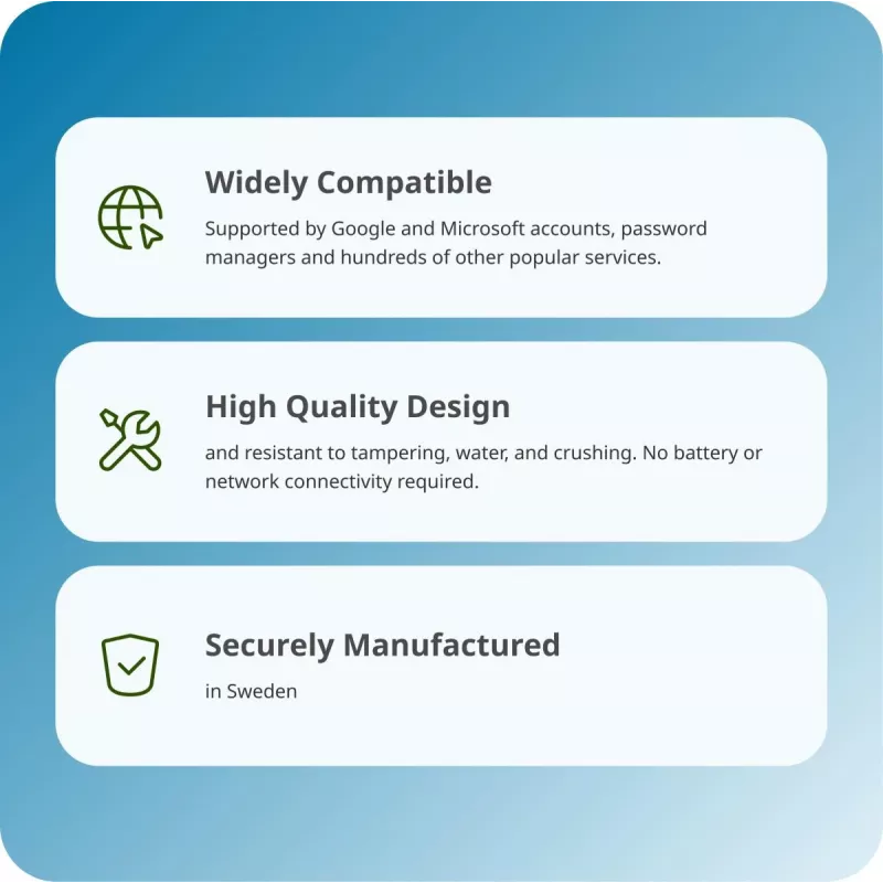 YUBICO Security Key NFC USB-A – Raktas jūsų saugumui internete