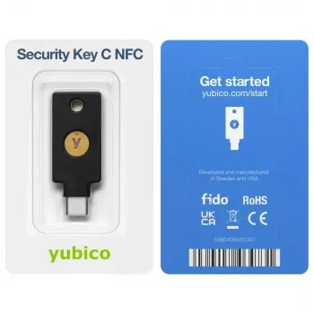 USB raktas autentifikavimui Yubico Juoda