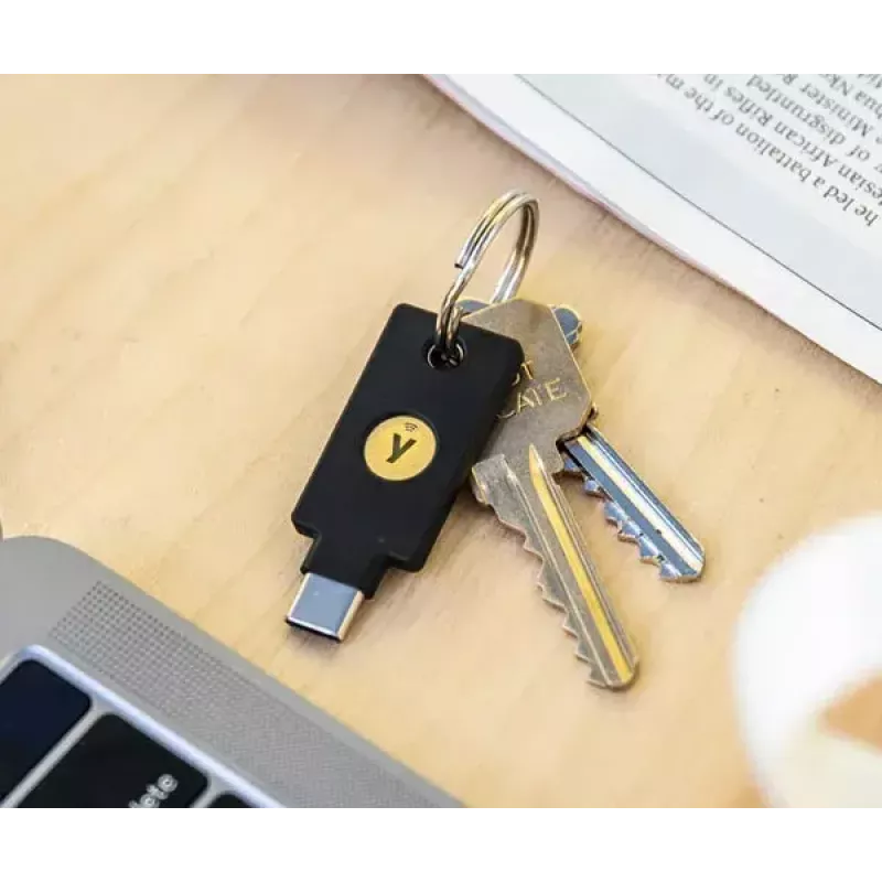 USB raktas autentifikavimui Yubico Juoda