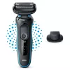 Braun Series 5 51-M1200s vyriškas skustuvas, folijinis skustuvas, trimeris, juoda, mėlyna