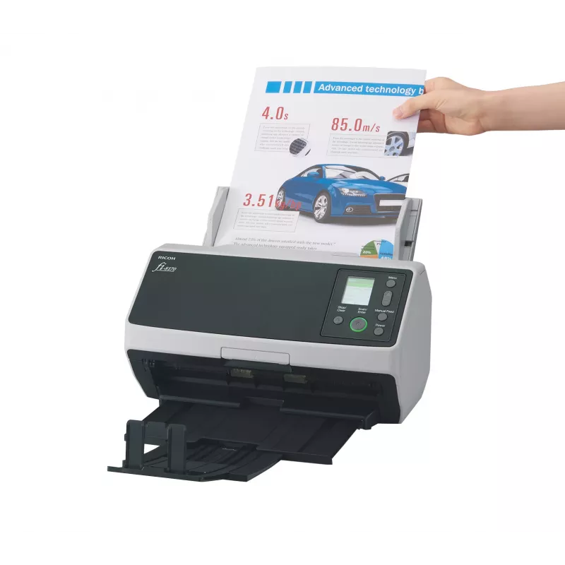 Ricoh fi-8170 ADF + rankinis padavimas skaitytuvas 600 x 600 DPI A4 juoda, pilka