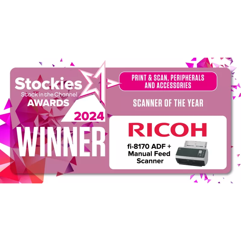 Ricoh fi-8170 ADF + rankinis padavimas skaitytuvas 600 x 600 DPI A4 juoda, pilka