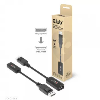 CLUB3D DisplayPort 1.4 į HDMI 4K120Hz/8K60Hz HDR aktyvus adapteris M/F