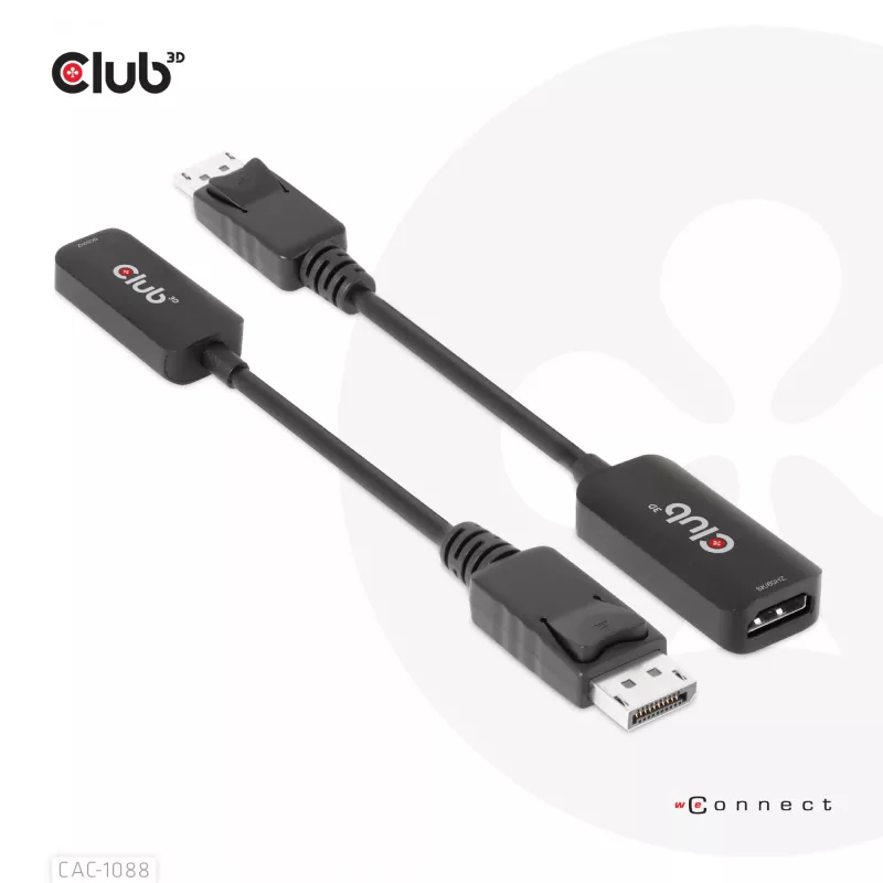 CLUB3D DisplayPort 1.4 į HDMI 4K120Hz/8K60Hz HDR aktyvus adapteris M/F