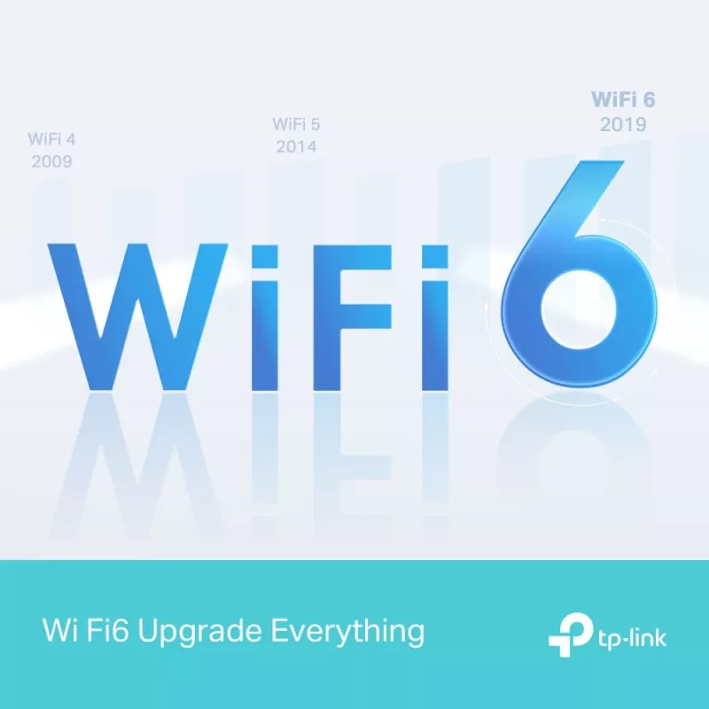 TP-Link Archer AX1500 Wi-Fi 6 maršrutizatorius, dviejų juostų (2,4 GHz / 5 GHz), juodas