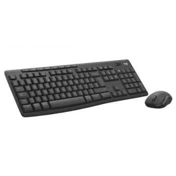 Klaviatūros ir pelės rinkinys Logitech MK370 Combo for Business — pilno dydžio QWERTY (US International), RF Wireless + Bluetooth, grafitas