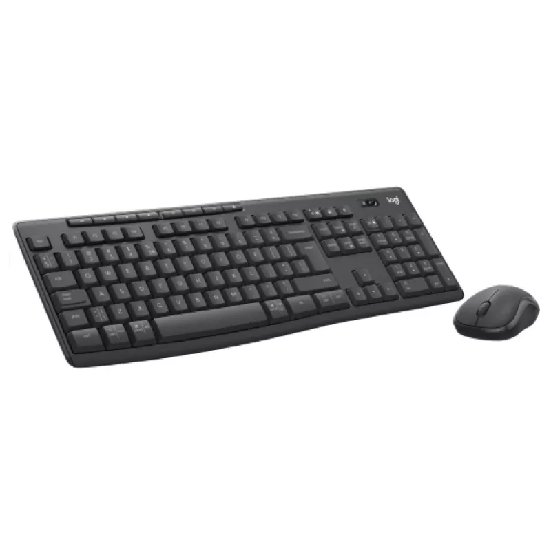 Klaviatūros ir pelės rinkinys Logitech MK370 Combo for Business — pilno dydžio QWERTY (US International), RF Wireless + Bluetooth, grafitas