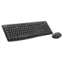 Klaviatūros ir pelės rinkinys Logitech MK370 Combo for Business — pilno dydžio QWERTY (US International), RF Wireless + Bluetooth, grafitas
