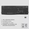 Klaviatūros ir pelės rinkinys Logitech MK370 Combo for Business — pilno dydžio QWERTY (US International), RF Wireless + Bluetooth, grafitas