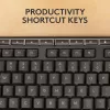 Klaviatūros ir pelės rinkinys Logitech MK370 Combo for Business — pilno dydžio QWERTY (US International), RF Wireless + Bluetooth, grafitas