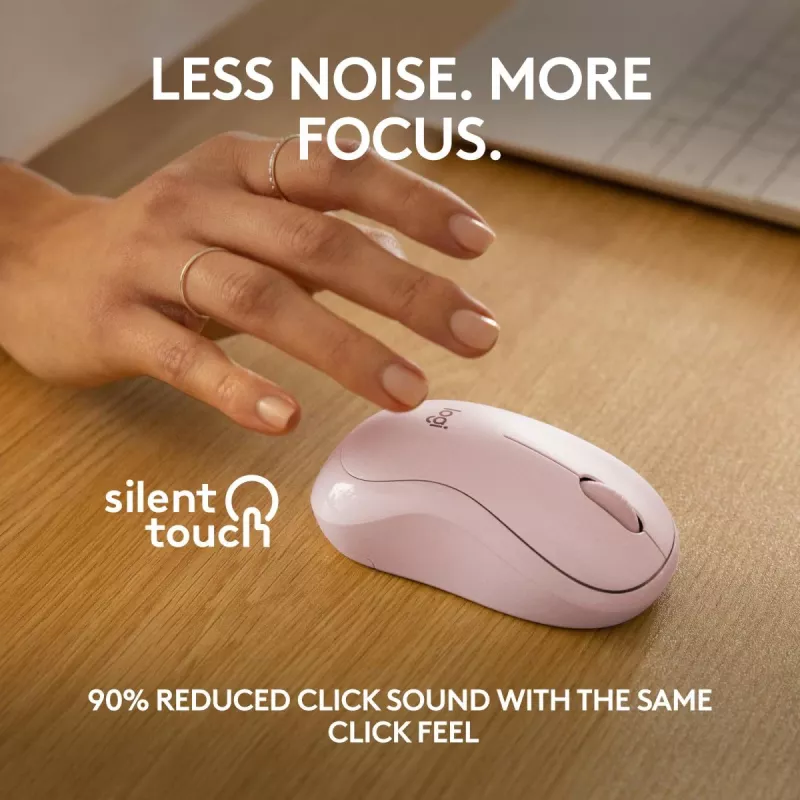LOGITECH M240 Tyla Pelė - Bluetooth - Rožinė