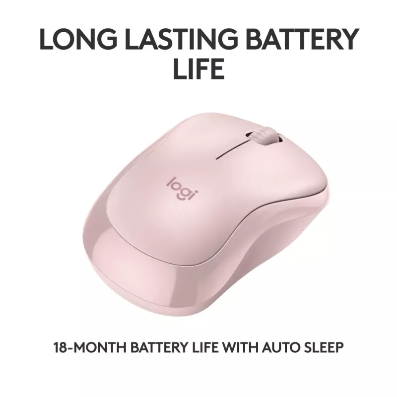 LOGITECH M240 Tyla Pelė - Bluetooth - Rožinė