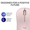 LOGITECH M240 Tyla Pelė - Bluetooth - Rožinė