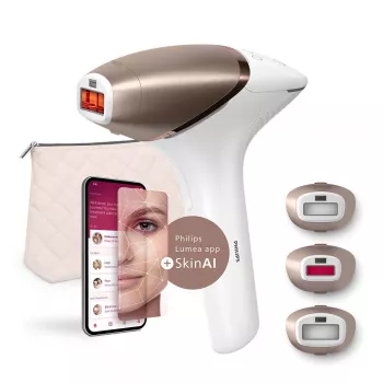 Philips BRI973/00 šviesos plaukų šalinimo prietaisas (IPL) rožinis auksas, balta