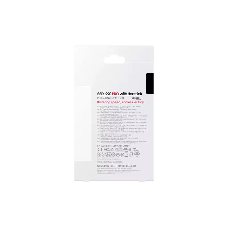 SSD M.2 2280 NVMe Samsung 2 TB PCIe 4.0 MZ-V9P2T0GW — 7450/6900 MB/s, V‑NAND MLC