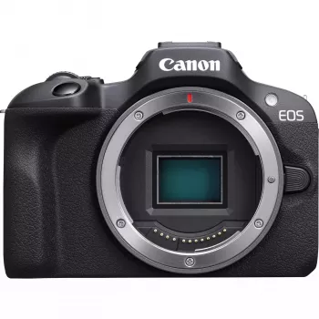 Canon EOS R100 + RF-S 18-45mm F4.5-6.3 IS STM + RF-S 55-200mm F5-7.1 IS STM rinkinys MILC 24,1 MP CMOS 6000 x 4000 pikselių juoda