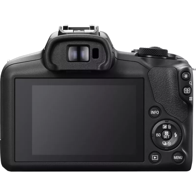 Canon EOS R100 + RF-S 18-45mm F4.5-6.3 IS STM + RF-S 55-200mm F5-7.1 IS STM rinkinys MILC 24,1 MP CMOS 6000 x 4000 pikselių juoda