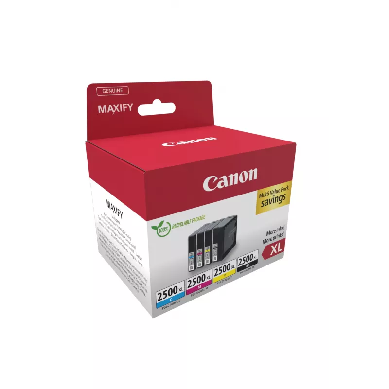 Canon 9254B010 rašalo kasetė 4 vnt. Originali High (XL) talpa juoda, žydra, rausvai violetinė, geltona