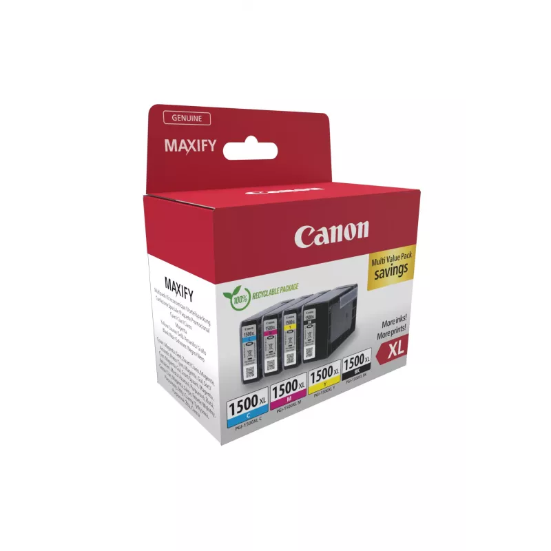 Canon 9182B010 rašalo kasetė 4 vnt. Originali aukštos (XL) talpos juoda, žydra, rausvai raudona, geltona