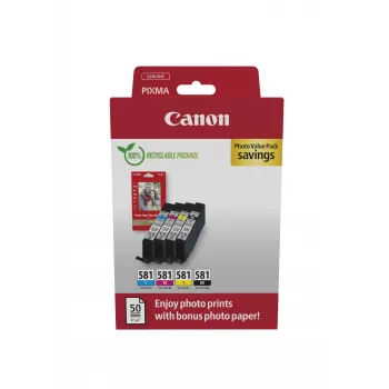 Canon 2106C006 rašalo kasetė 4 vnt. Originali juoda, žydra, purpurinė, geltona