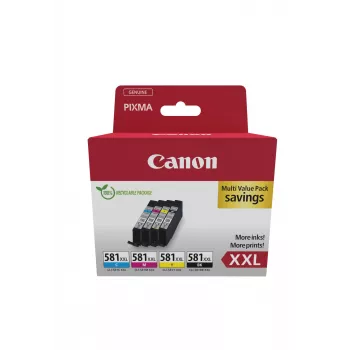 Canon 1998C007 rašalo kasetė 4 vnt. Originali juoda, žydra, purpurinė, geltona