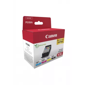 Canon 1998C007 rašalo kasetė 4 vnt. Originali juoda, žydra, purpurinė, geltona