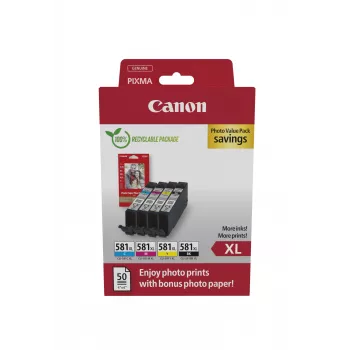 Canon 2052C006 kasetė 4 vnt. Originali didelės talpos (XL) juoda, žydra, purpurinė, geltona