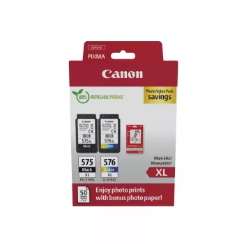 Canon 5437C006 rašalo kasetė 2 vnt. Original High (XL) juoda, žydra, rausvai raudona, geltona