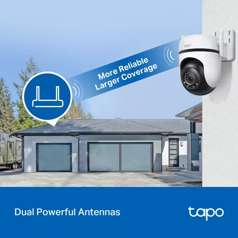 TP-Link Tapo C520WS lauko stebėjimo kamera su PTZ, 2K QHD, Wi-Fi, IP66
